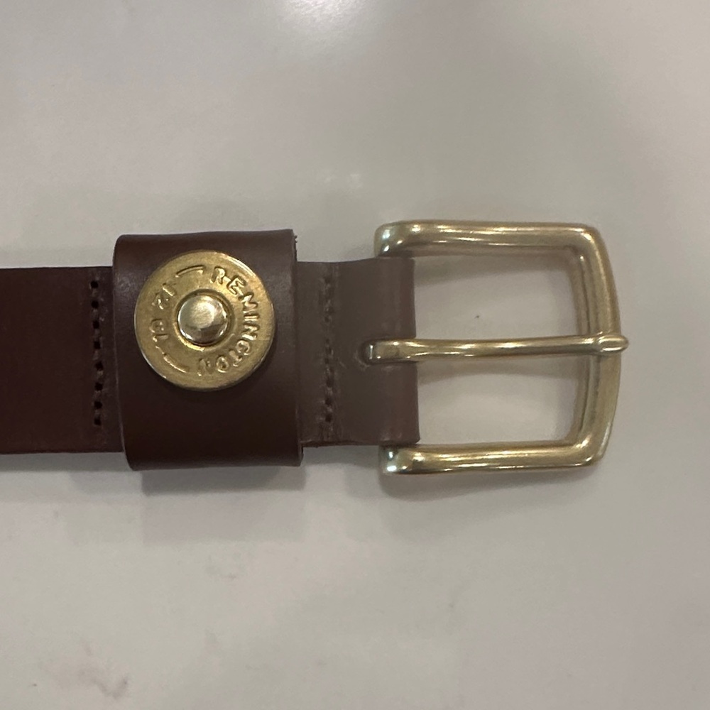 Elegant Dark Brown Leather Belt for Men